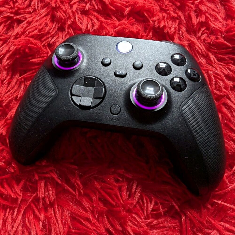 Black Purple RGB LED Wireless Xbox Controller XB-023 Turbo Compatible Series X/S